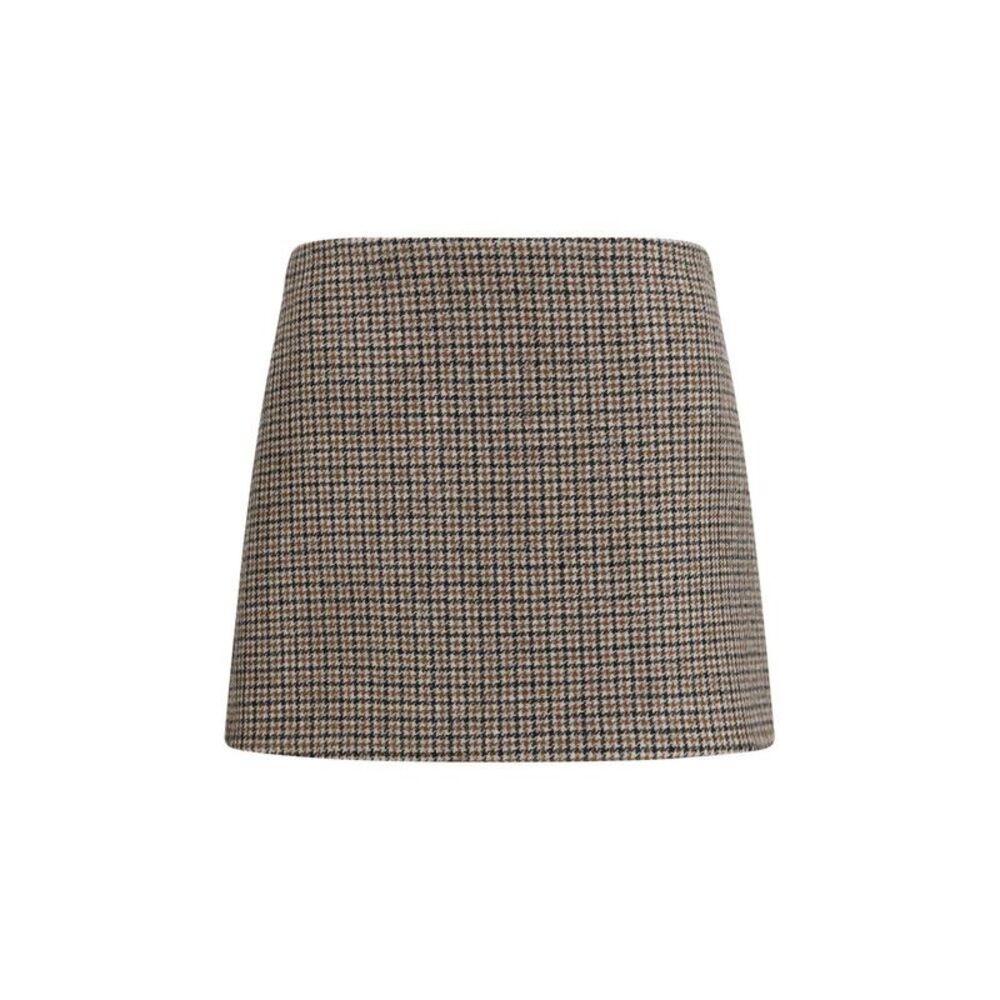P.A.R.O.S.H. Brown Wool Oves Aries Mini Women's Skirt